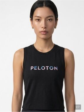 Peloton Black Logo Tank Top Size L